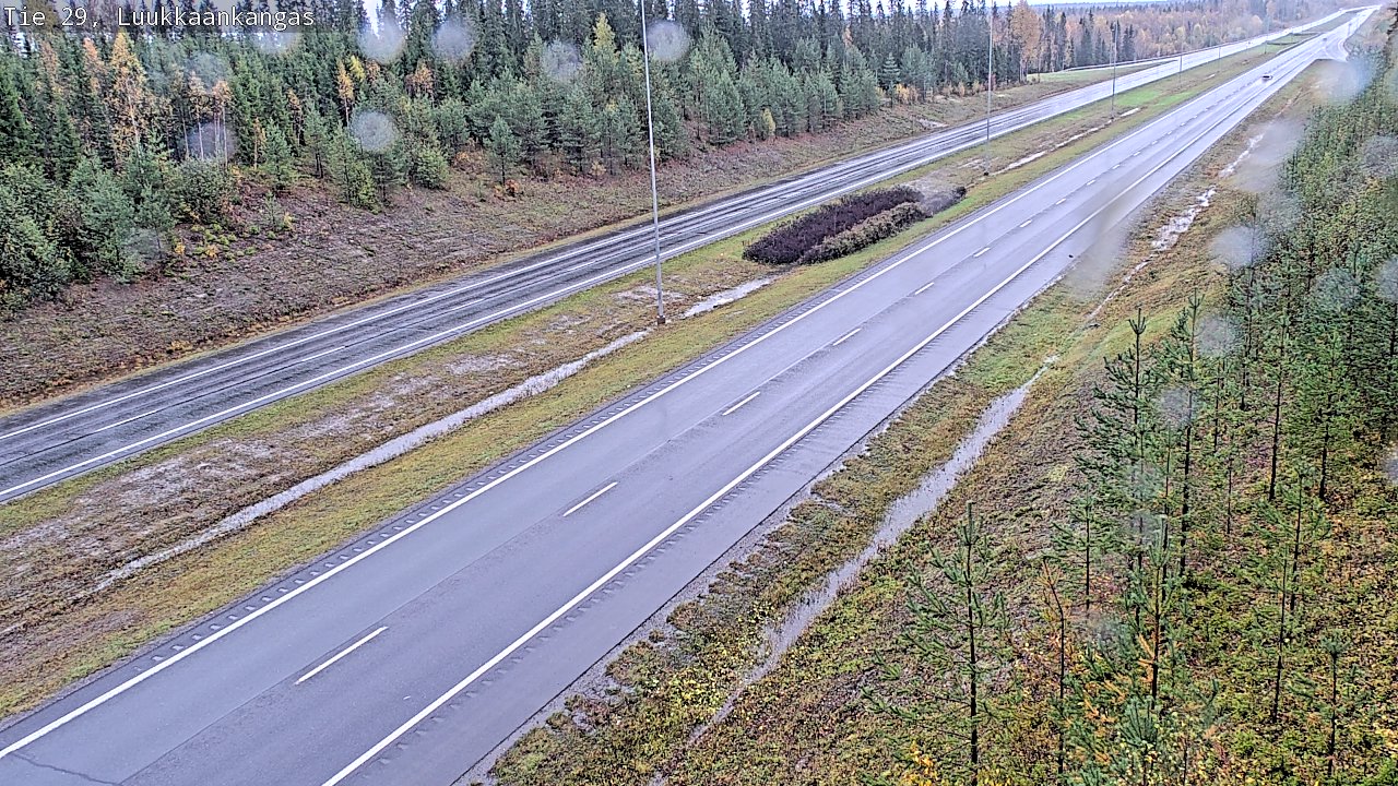 Weather Camera Image Väg 29 Torneå Luukkaankangas, Tornio, Lappi