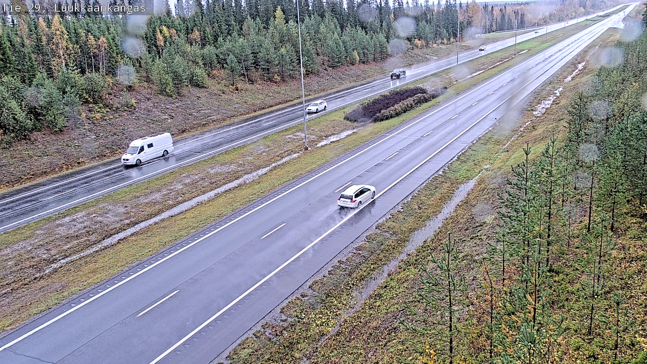 Weather Camera Image Väg 29 Torneå Luukkaankangas, Tornio, Lappi