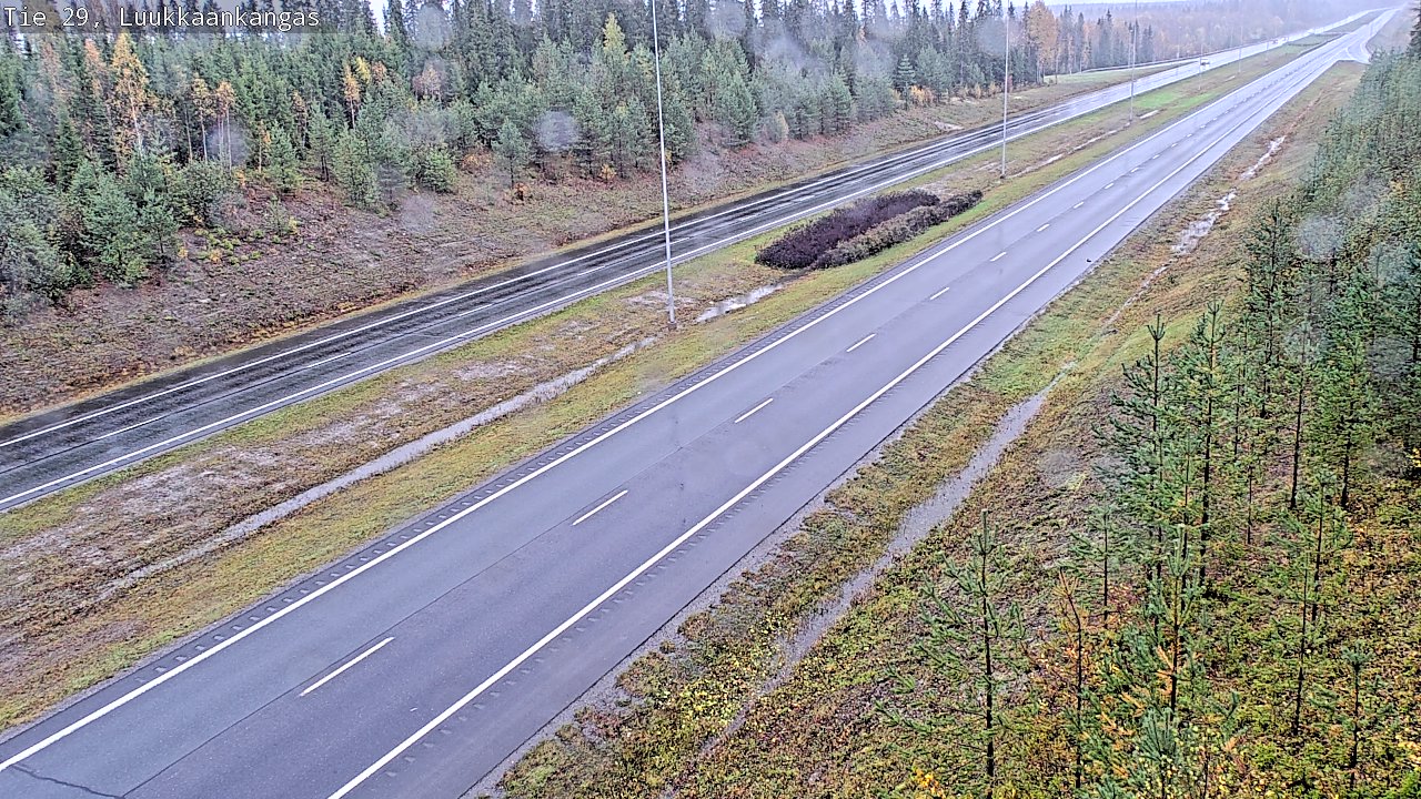 Weather Camera Image Väg 29 Torneå Luukkaankangas, Tornio, Lappi