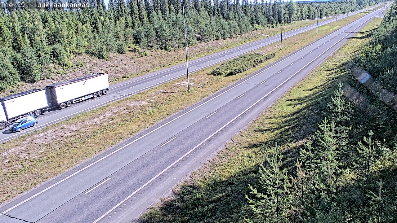 Weather Camera Image Road 29 Tornio Luukkaankangas, Tornio, Lappi