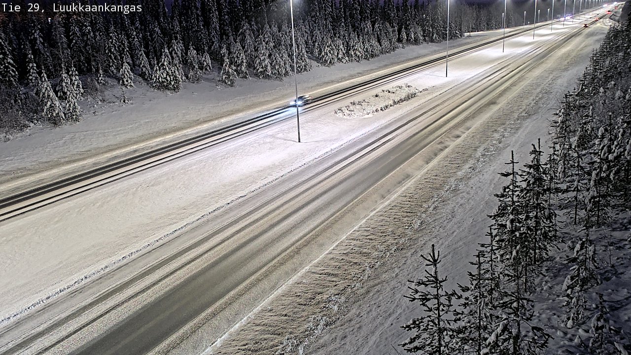 Weather Camera Image Väg 29 Torneå Luukkaankangas, Tornio, Lappi