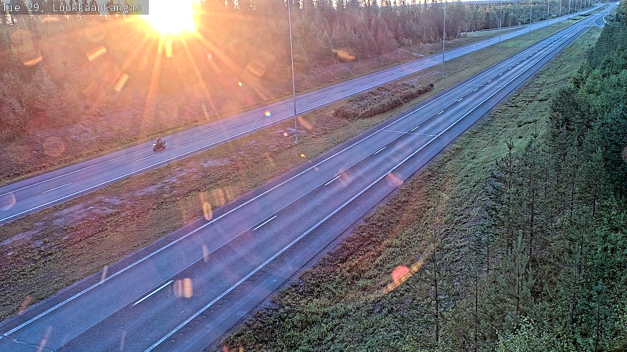 Weather Camera Image Road 29 Tornio Luukkaankangas, Tornio, Lappi