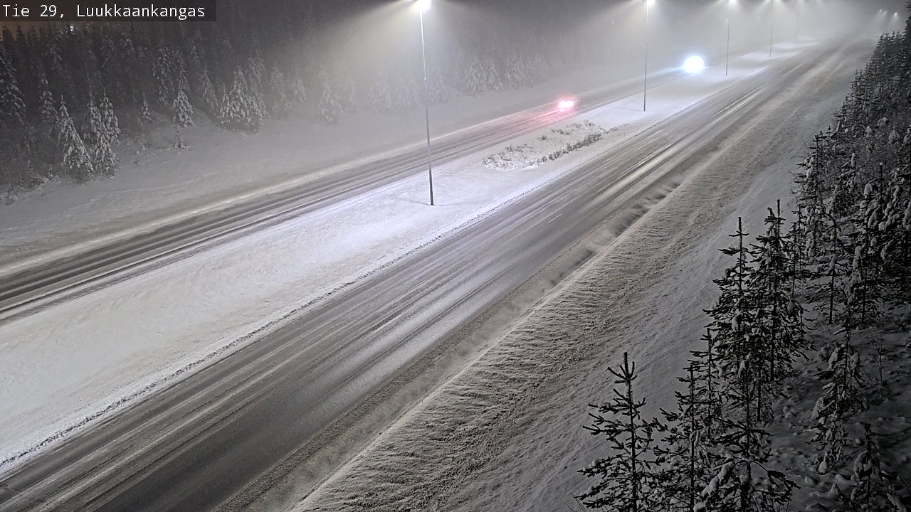 Weather Camera Image Väg 29 Torneå Luukkaankangas, Tornio, Lappi