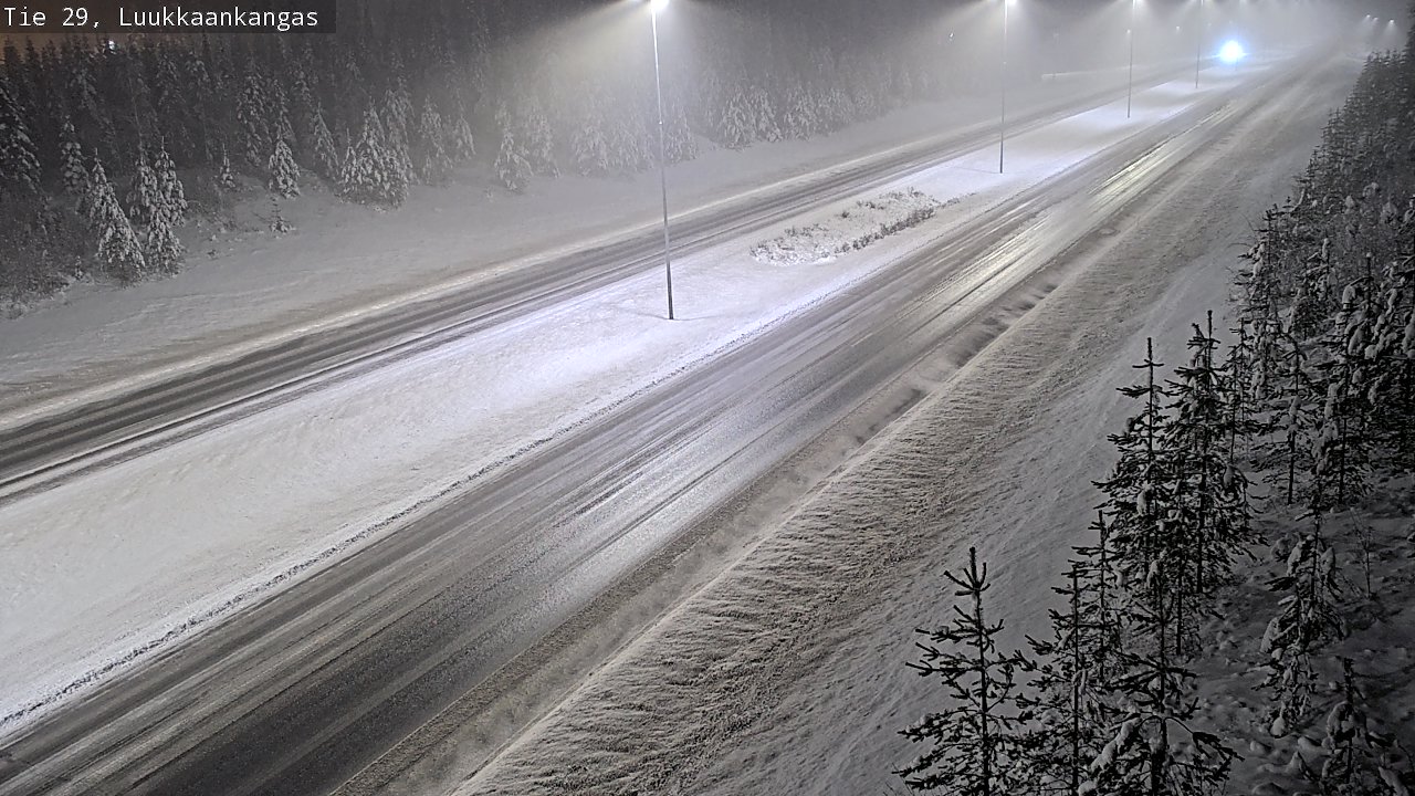 Weather Camera Image Väg 29 Torneå Luukkaankangas, Tornio, Lappi