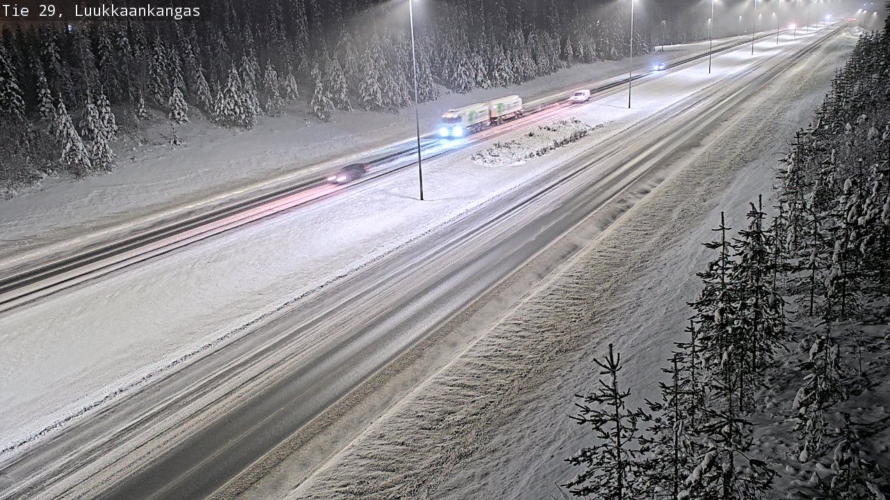 Weather Camera Image Väg 29 Torneå Luukkaankangas, Tornio, Lappi