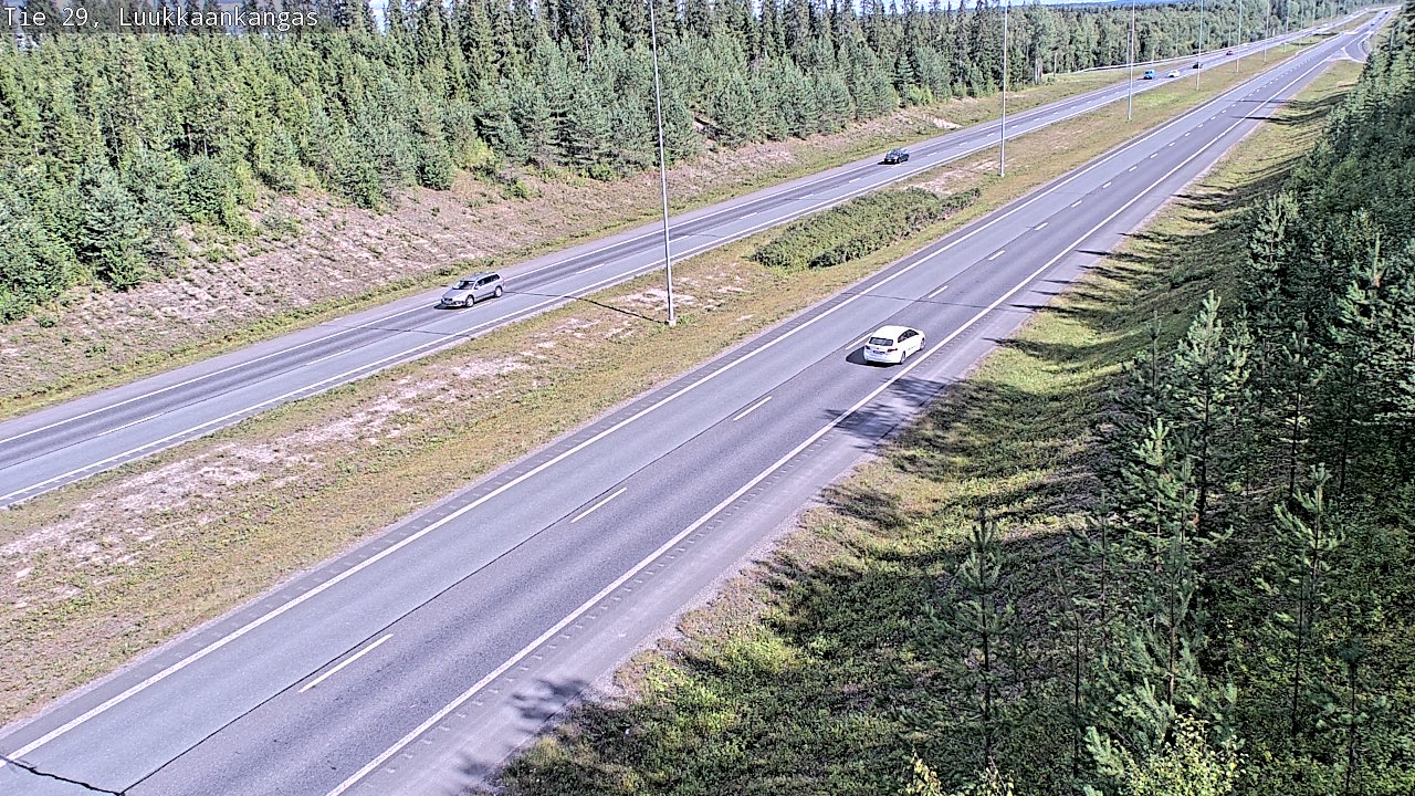 Weather Camera Image Väg 29 Torneå Luukkaankangas, Tornio, Lappi