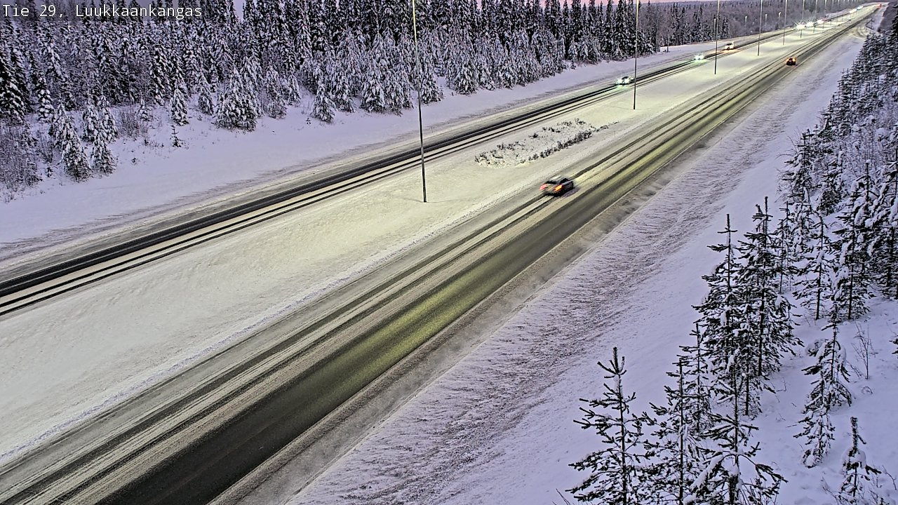 Weather Camera Image Väg 29 Torneå Luukkaankangas, Tornio, Lappi