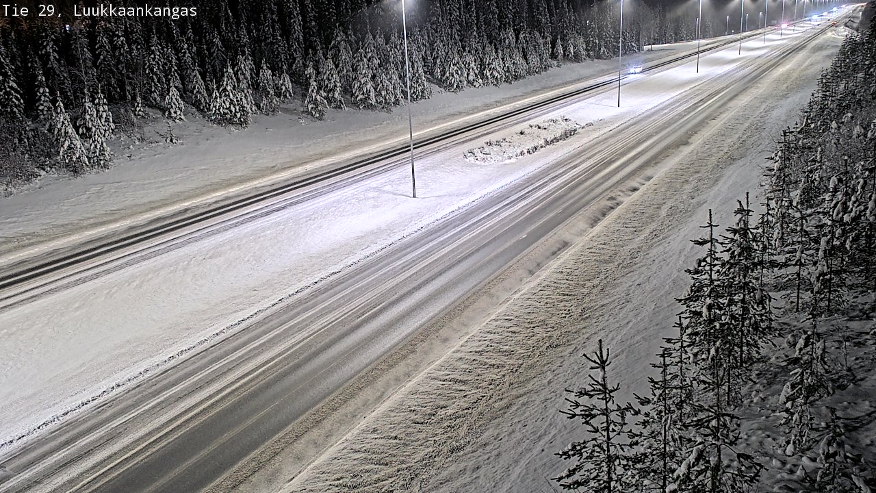 Weather Camera Image Väg 29 Torneå Luukkaankangas, Tornio, Lappi