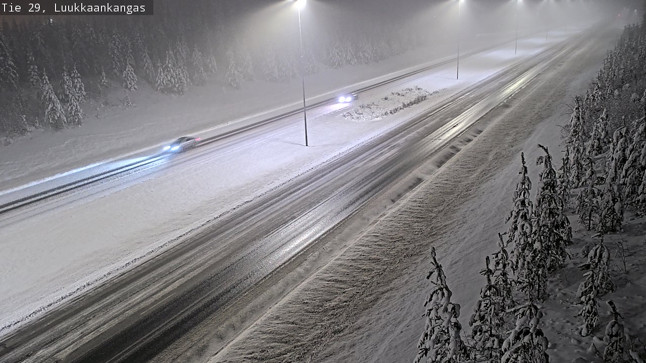 Weather Camera Image Väg 29 Torneå Luukkaankangas, Tornio, Lappi
