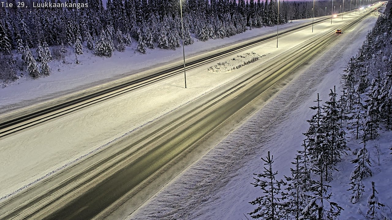 Weather Camera Image Väg 29 Torneå Luukkaankangas, Tornio, Lappi