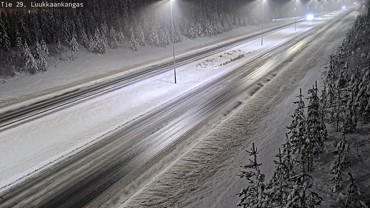 Weather Camera Image Väg 29 Torneå Luukkaankangas, Tornio, Lappi