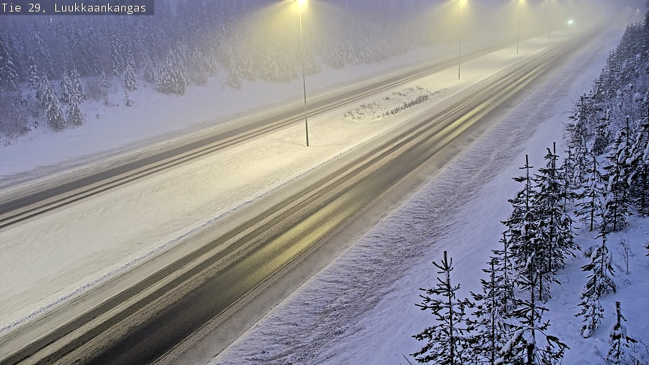 Weather Camera Image Väg 29 Torneå Luukkaankangas, Tornio, Lappi
