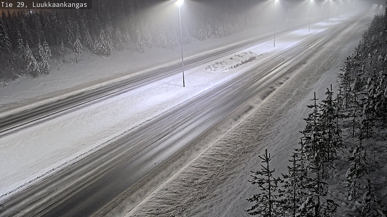 Weather Camera Image Väg 29 Torneå Luukkaankangas, Tornio, Lappi