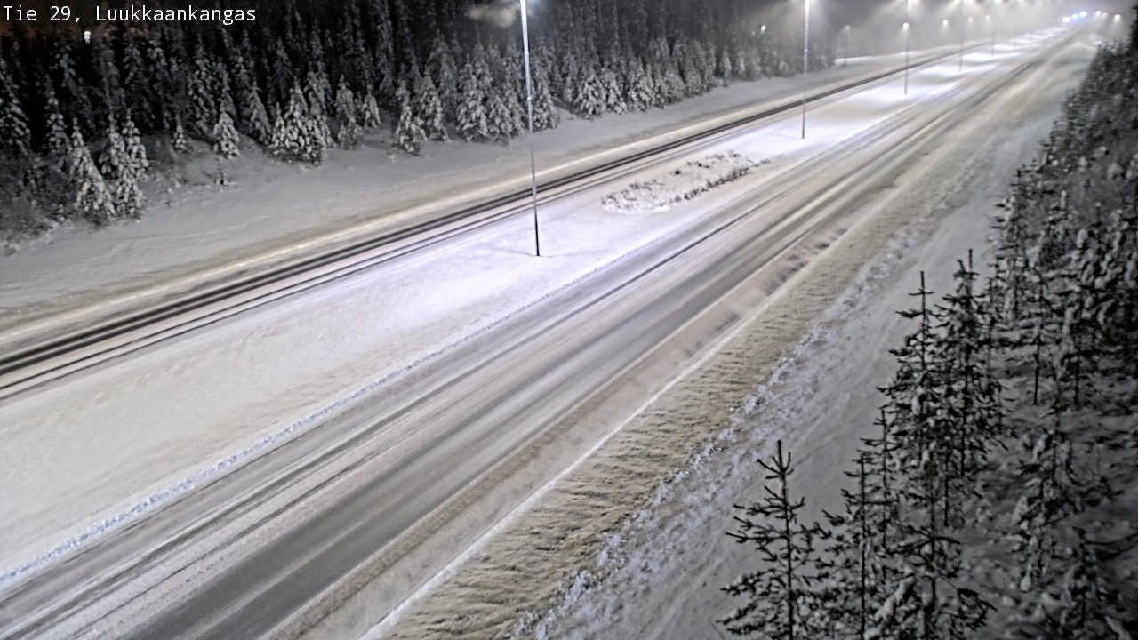 Weather Camera Image Väg 29 Torneå Luukkaankangas, Tornio, Lappi