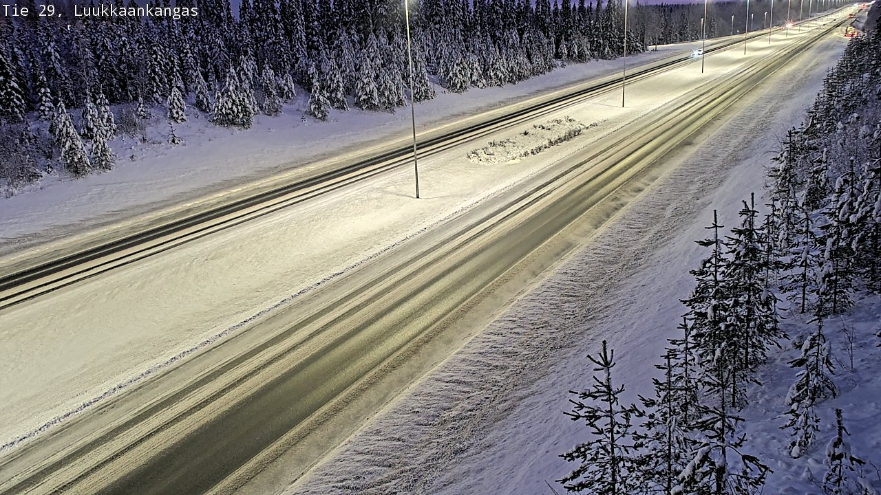 Weather Camera Image Väg 29 Torneå Luukkaankangas, Tornio, Lappi