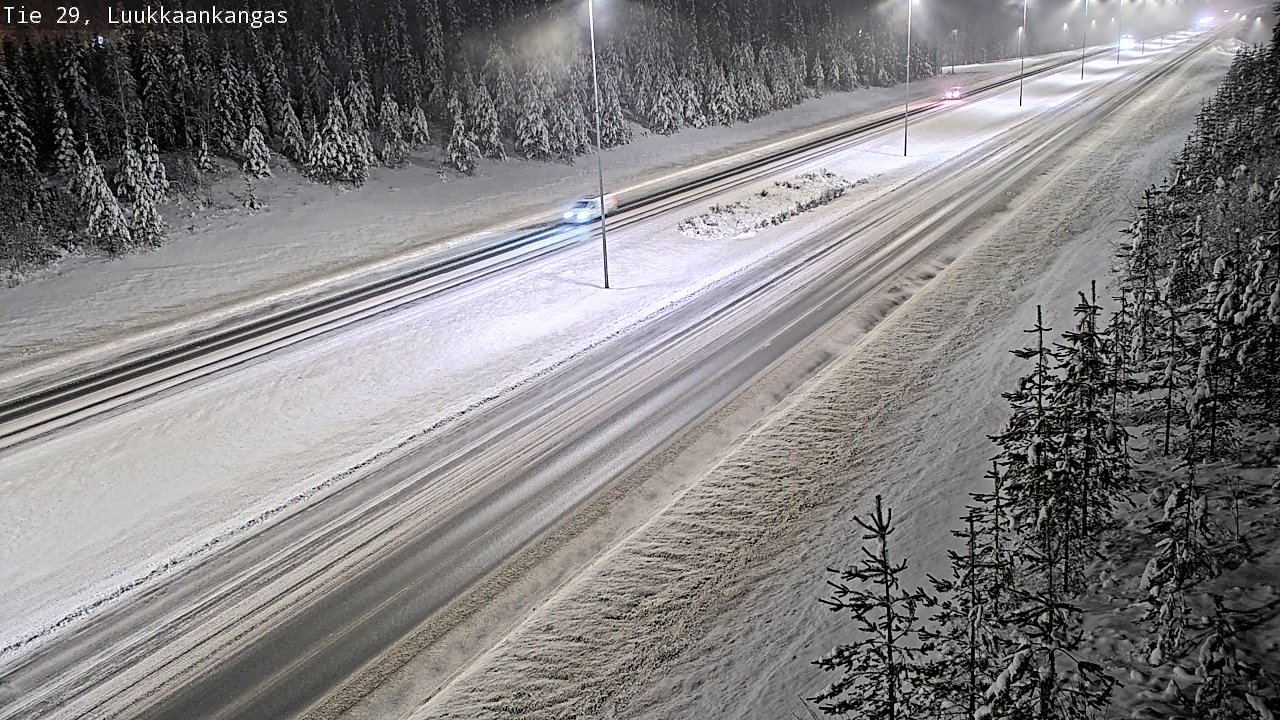 Weather Camera Image Väg 29 Torneå Luukkaankangas, Tornio, Lappi