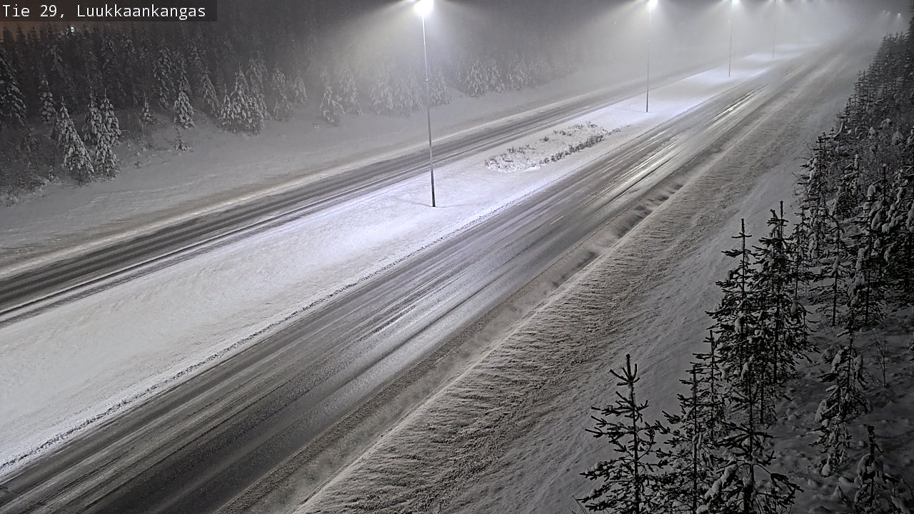 Weather Camera Image Väg 29 Torneå Luukkaankangas, Tornio, Lappi