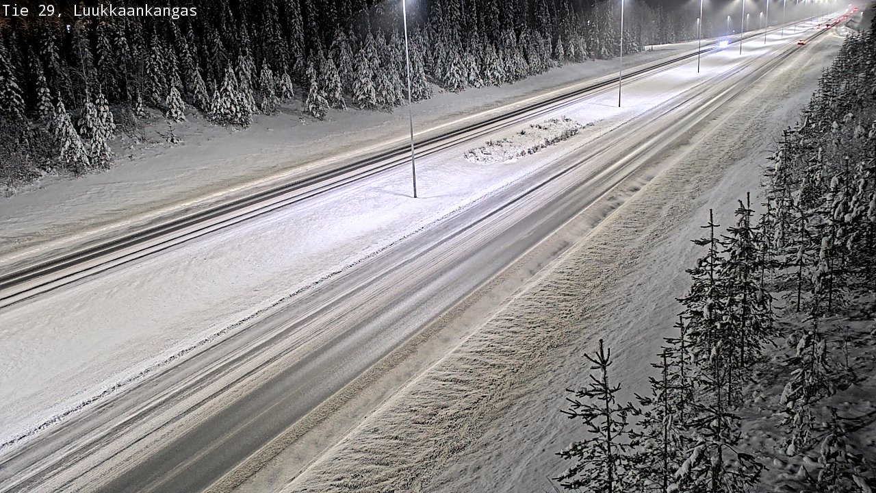 Weather Camera Image Väg 29 Torneå Luukkaankangas, Tornio, Lappi