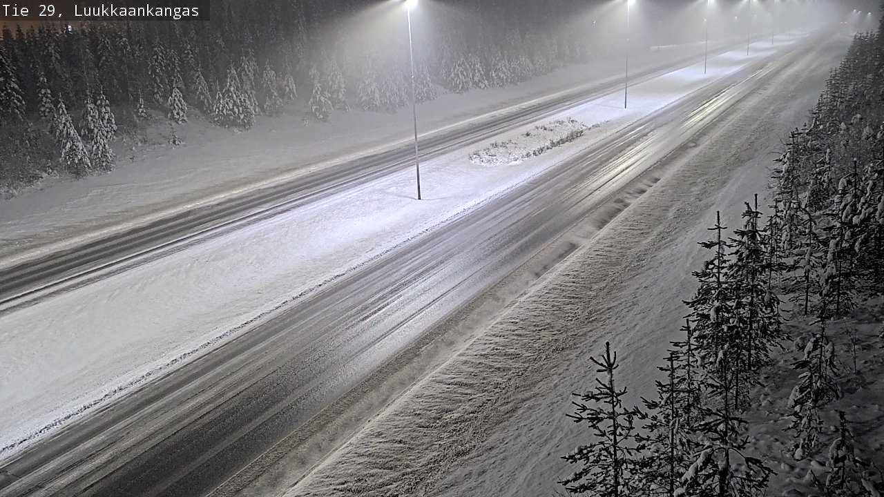 Weather Camera Image Väg 29 Torneå Luukkaankangas, Tornio, Lappi