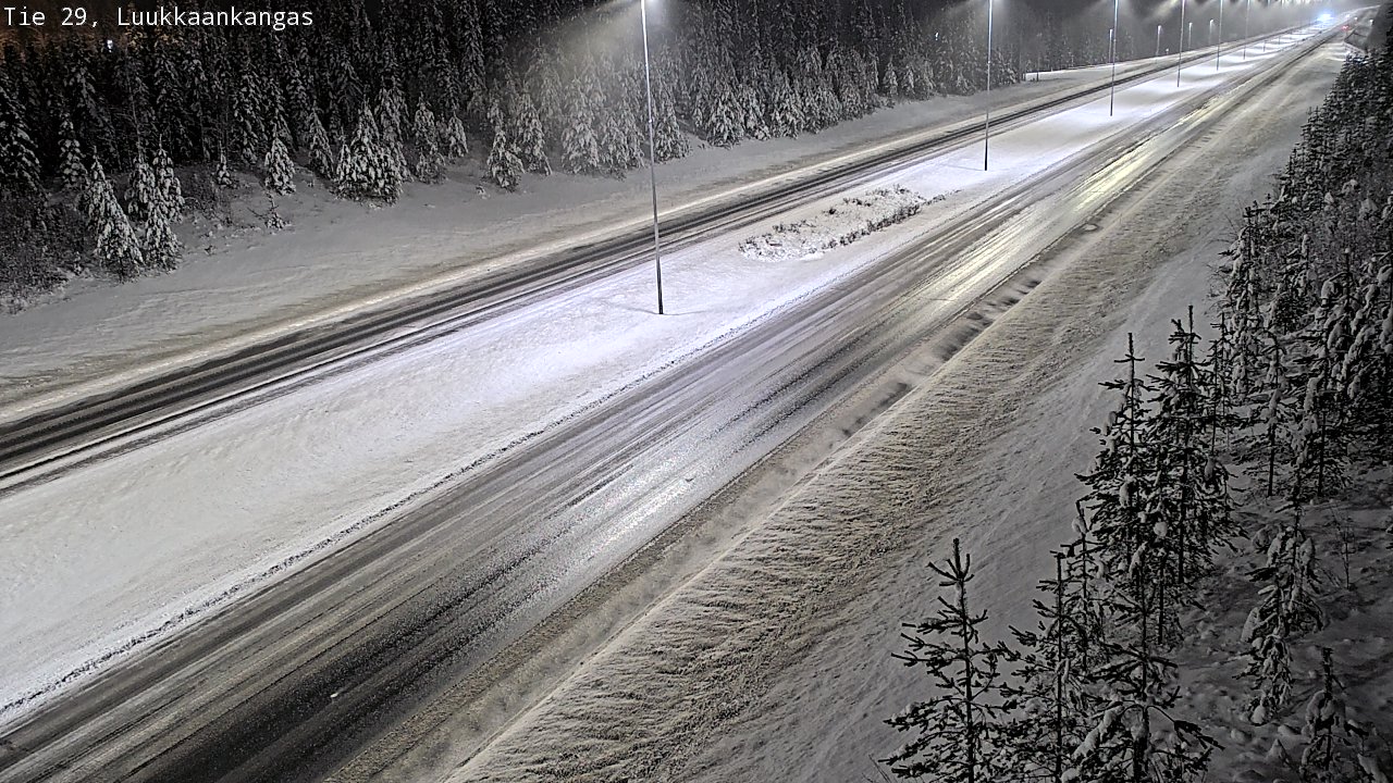Weather Camera Image Väg 29 Torneå Luukkaankangas, Tornio, Lappi