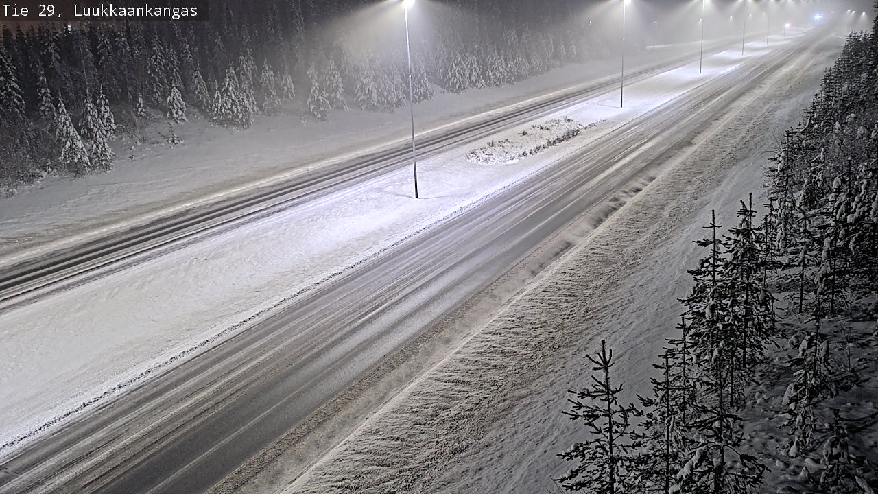 Weather Camera Image Väg 29 Torneå Luukkaankangas, Tornio, Lappi
