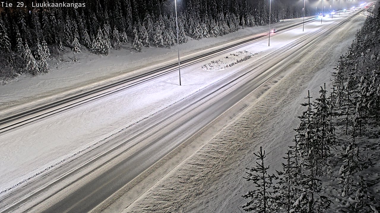 Weather Camera Image Väg 29 Torneå Luukkaankangas, Tornio, Lappi