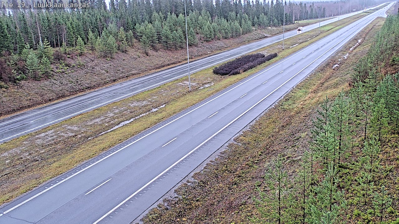 Weather Camera Image Väg 29 Torneå Luukkaankangas, Tornio, Lappi
