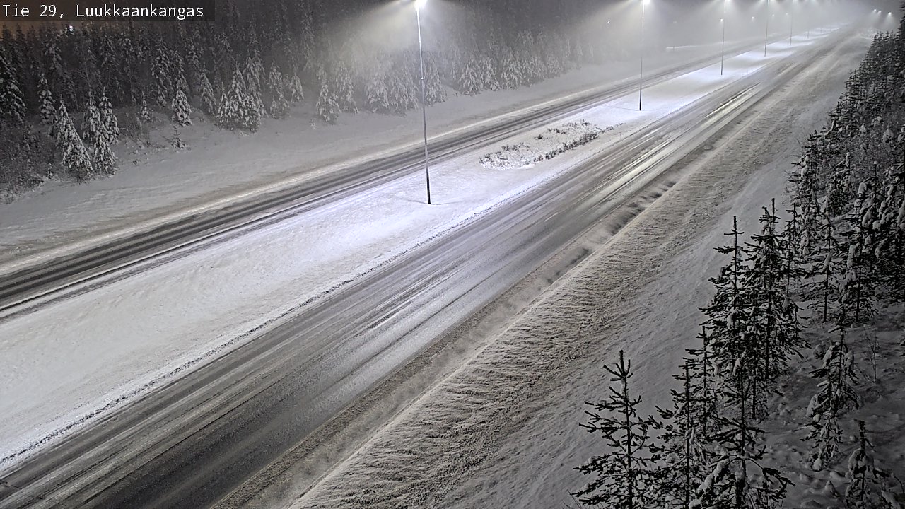 Weather Camera Image Väg 29 Torneå Luukkaankangas, Tornio, Lappi