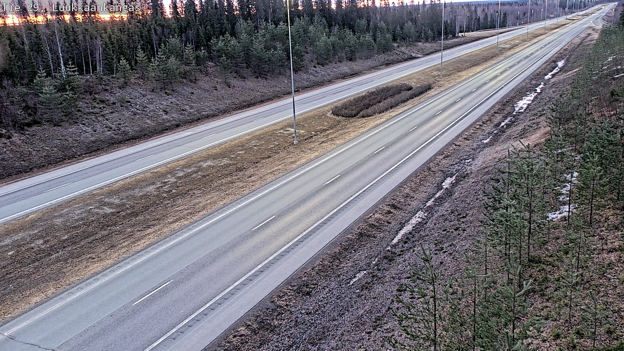 Weather Camera Image Road 29 Tornio Luukkaankangas, Tornio, Lappi
