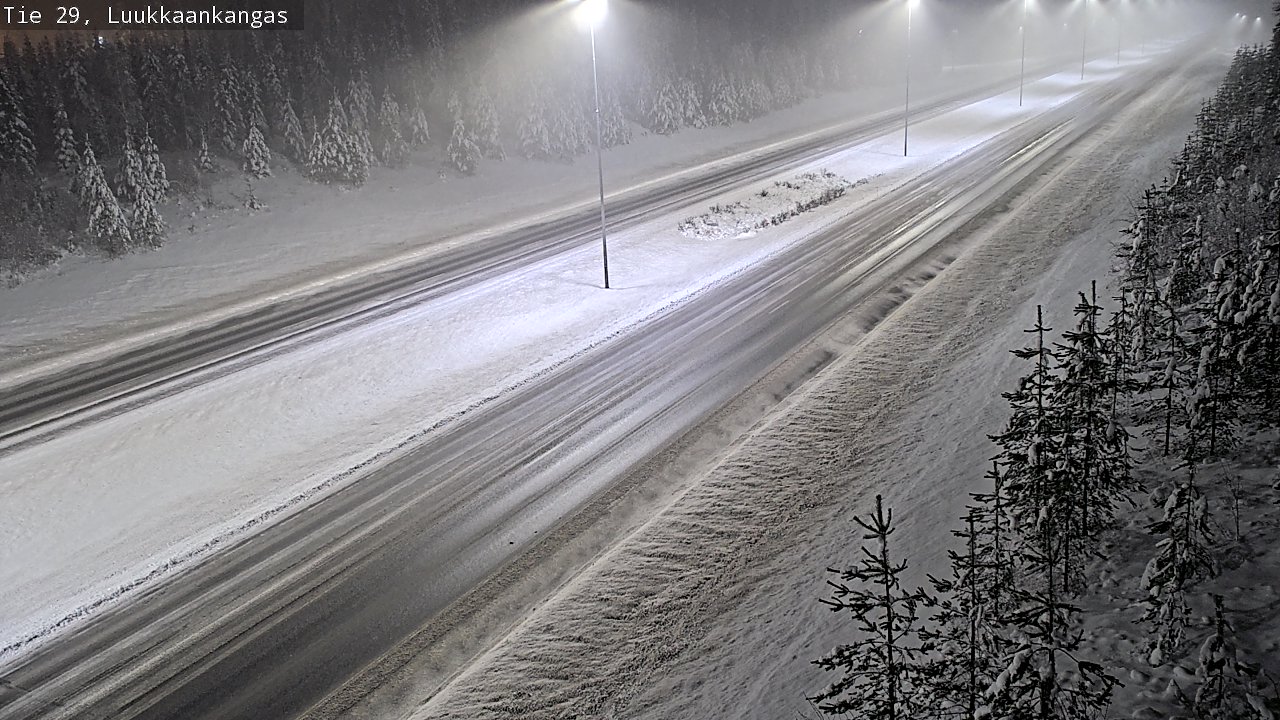 Weather Camera Image Väg 29 Torneå Luukkaankangas, Tornio, Lappi