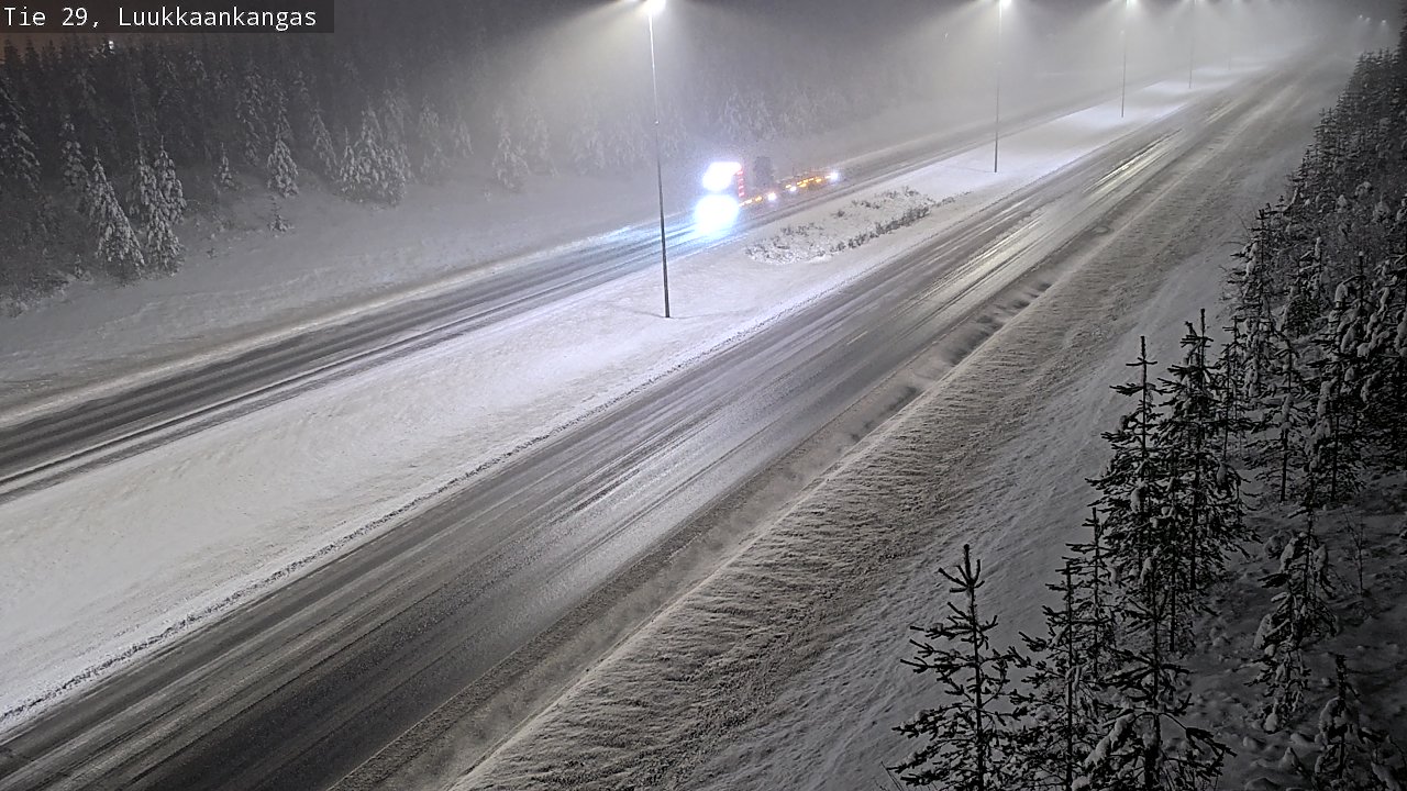 Weather Camera Image Väg 29 Torneå Luukkaankangas, Tornio, Lappi
