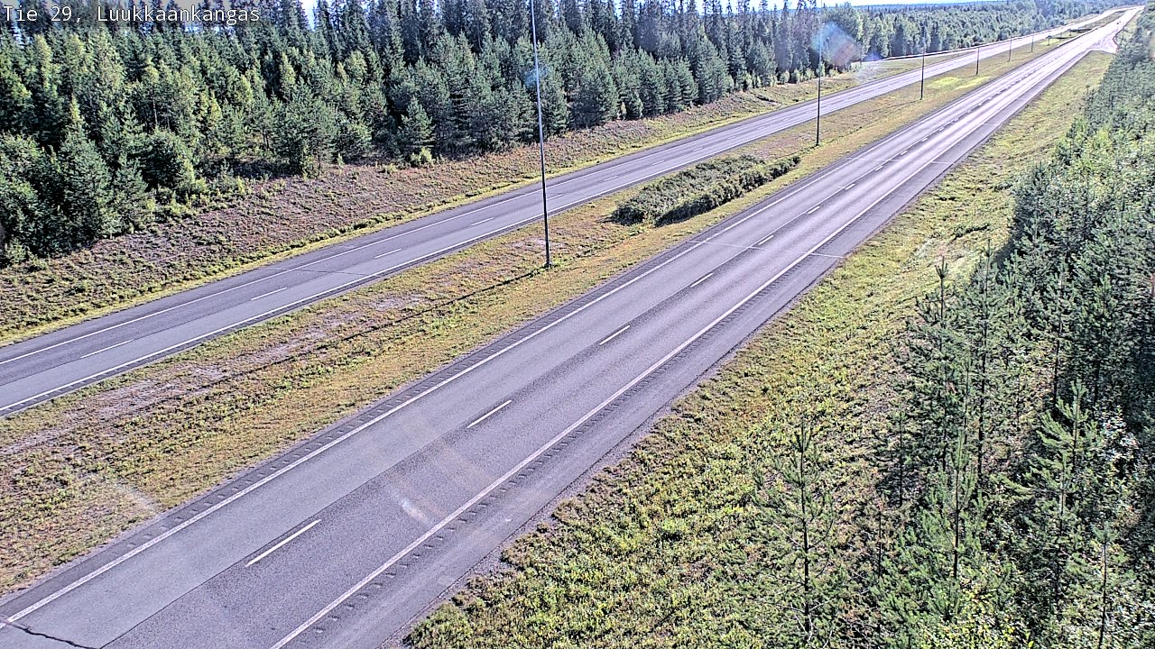 Weather Camera Image Road 29 Tornio Luukkaankangas, Tornio, Lappi