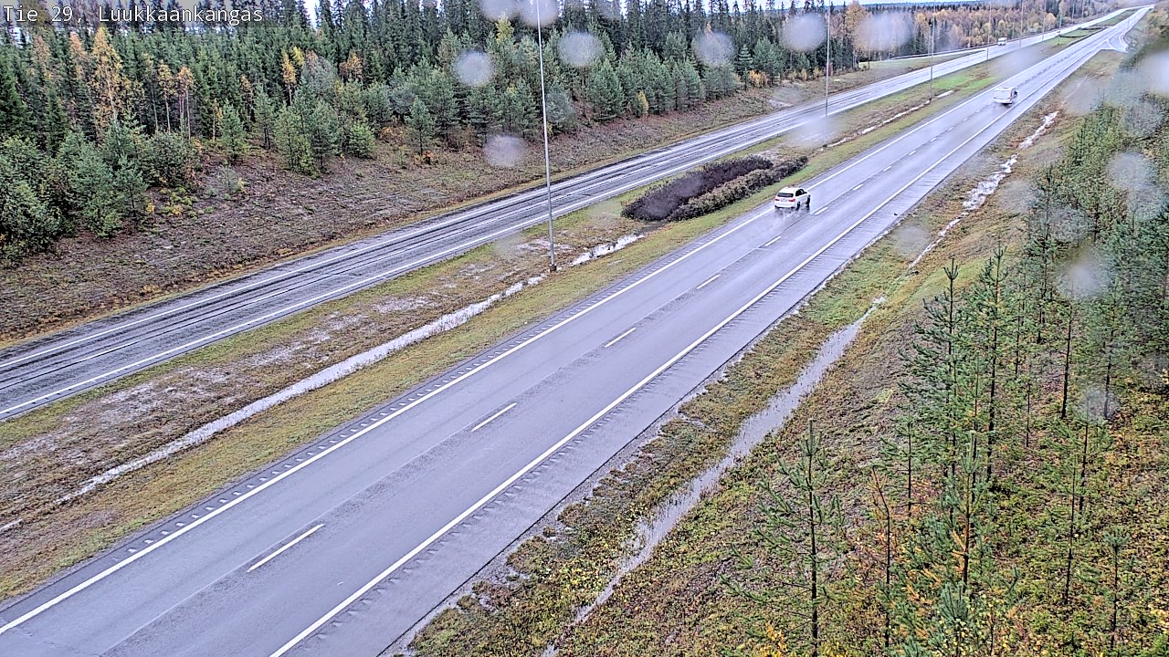Weather Camera Image Väg 29 Torneå Luukkaankangas, Tornio, Lappi