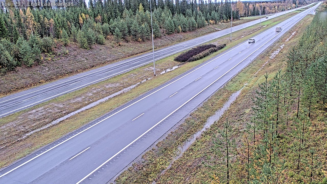 Weather Camera Image Väg 29 Torneå Luukkaankangas, Tornio, Lappi