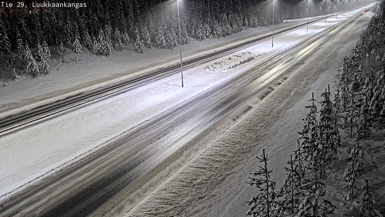 Weather Camera Image Väg 29 Torneå Luukkaankangas, Tornio, Lappi
