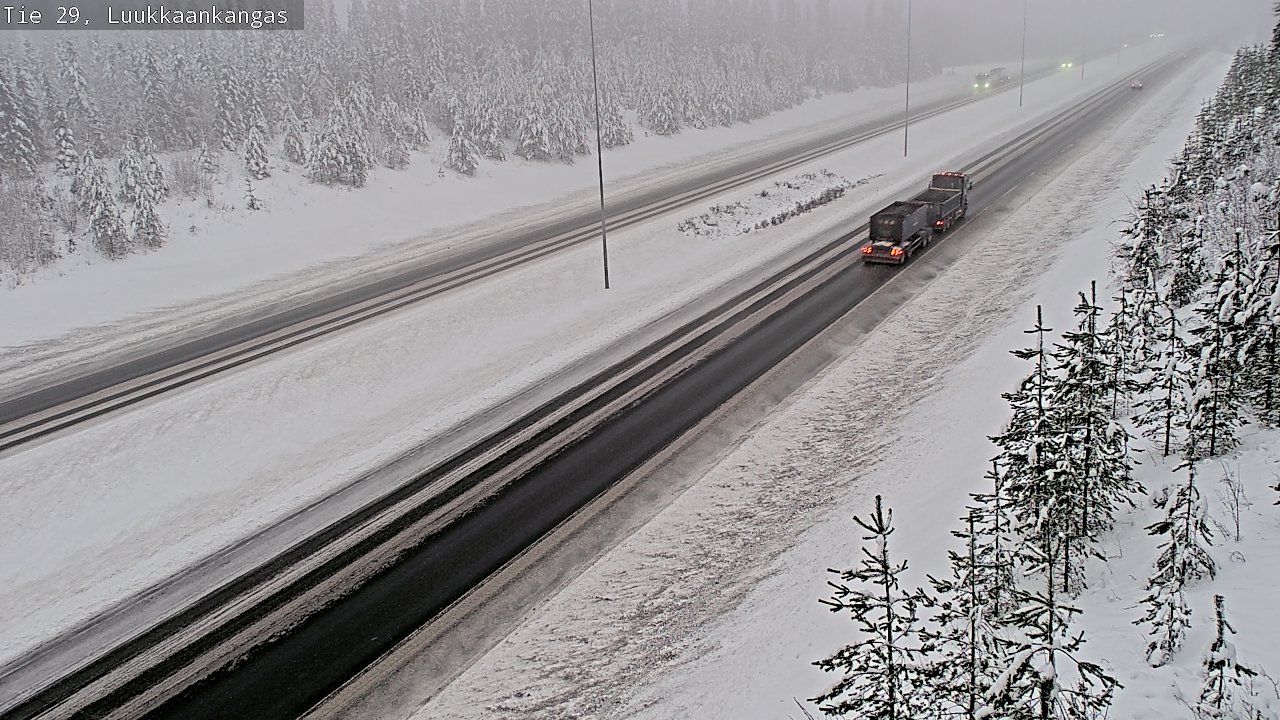 Weather Camera Image Väg 29 Torneå Luukkaankangas, Tornio, Lappi