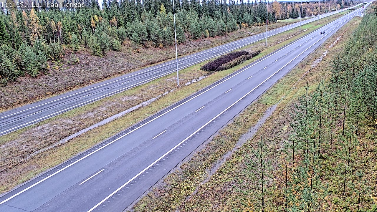 Weather Camera Image Väg 29 Torneå Luukkaankangas, Tornio, Lappi