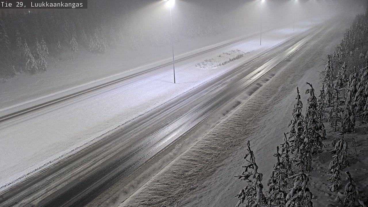 Weather Camera Image Väg 29 Torneå Luukkaankangas, Tornio, Lappi
