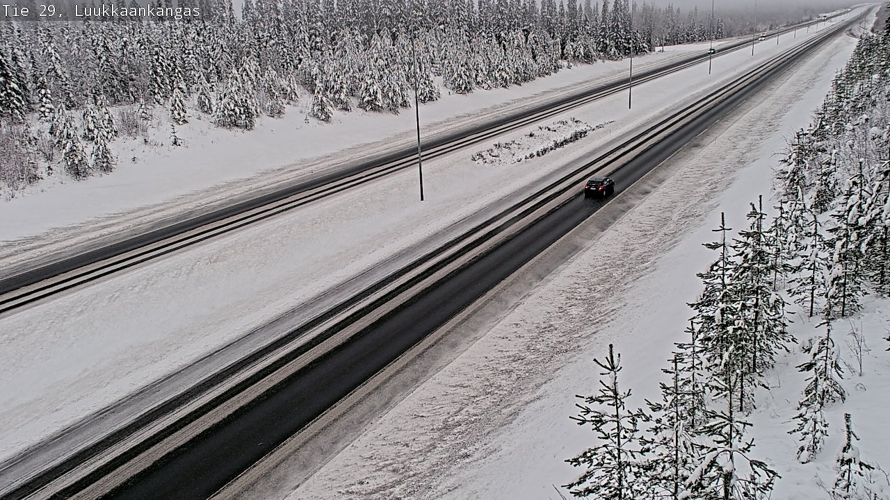 Weather Camera Image Väg 29 Torneå Luukkaankangas, Tornio, Lappi
