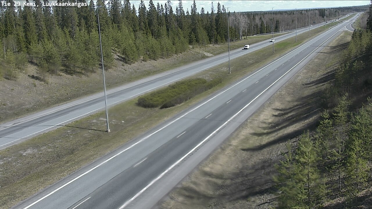Weather Camera Image Road 29 Tornio Luukkaankangas, Tornio, Lappi