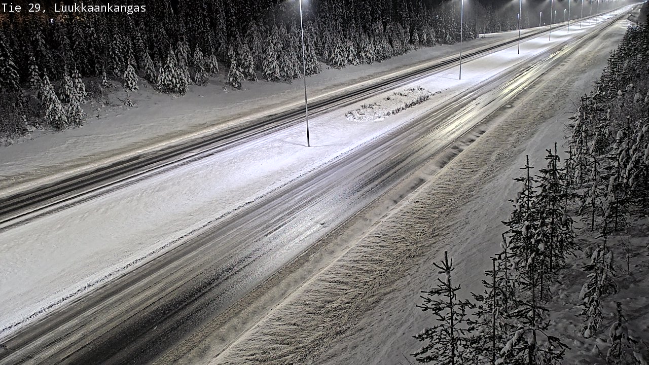 Weather Camera Image Väg 29 Torneå Luukkaankangas, Tornio, Lappi