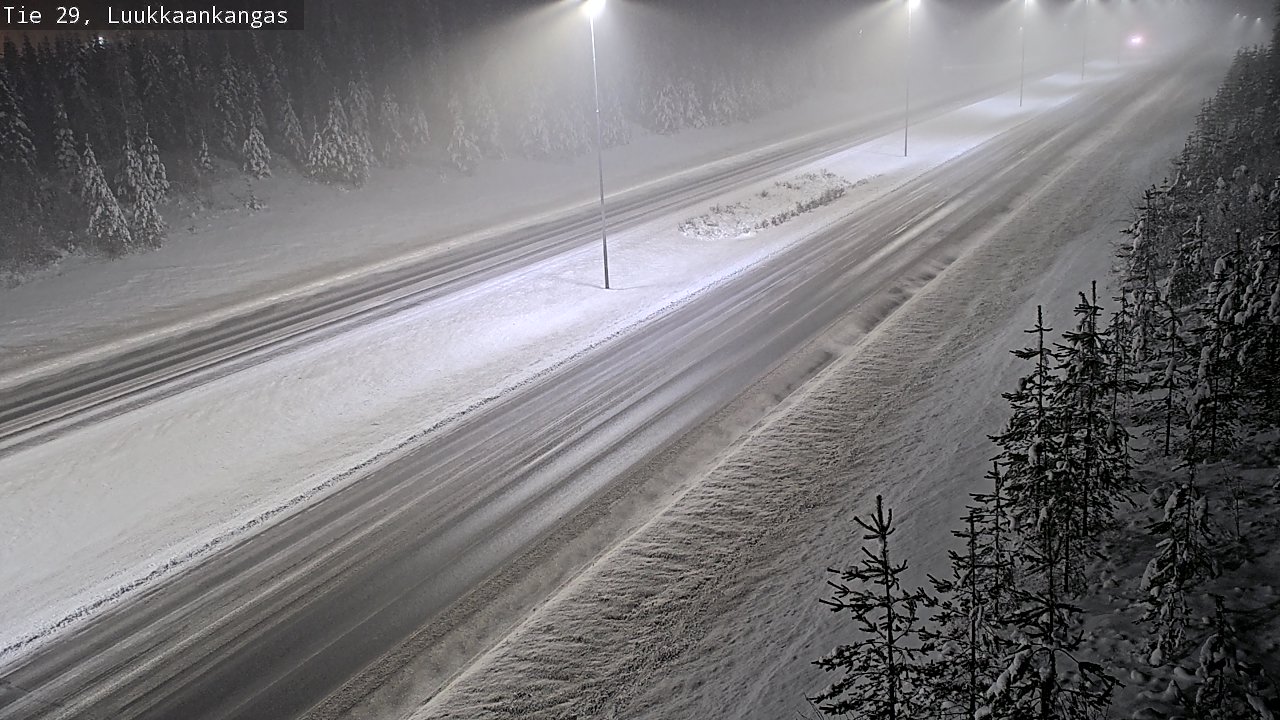Weather Camera Image Väg 29 Torneå Luukkaankangas, Tornio, Lappi