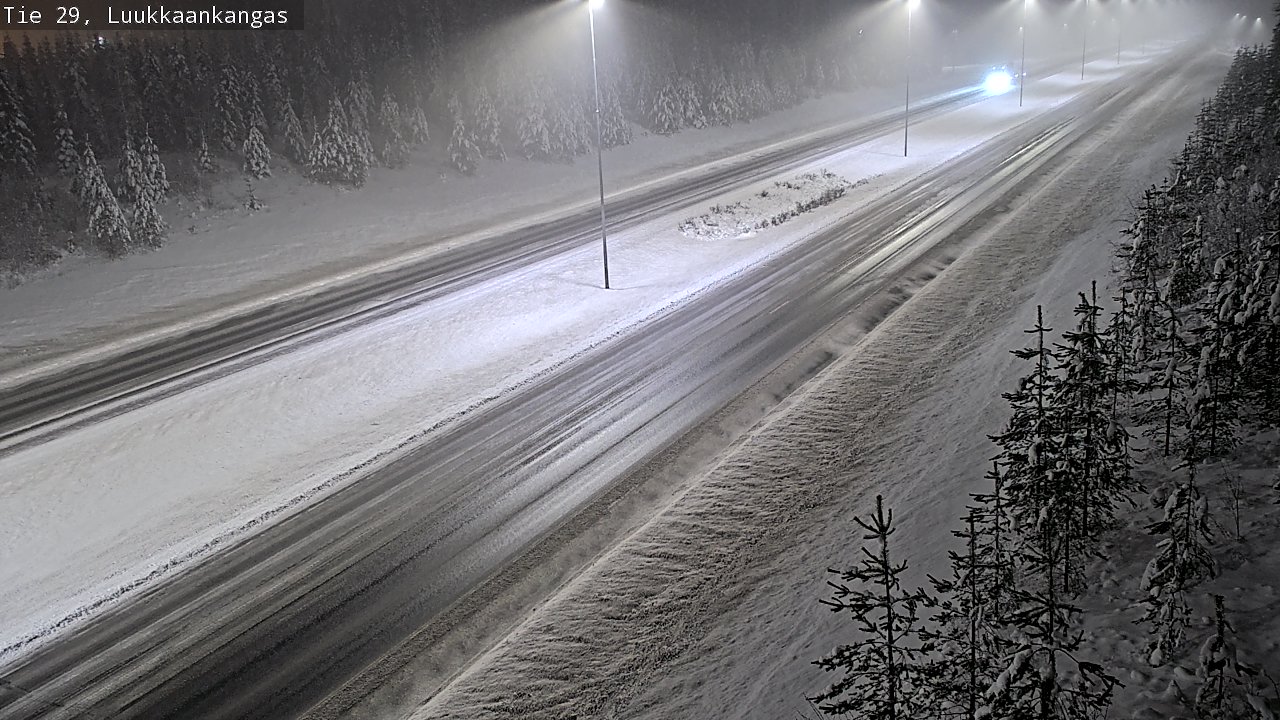 Weather Camera Image Väg 29 Torneå Luukkaankangas, Tornio, Lappi