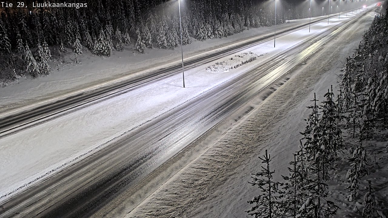 Weather Camera Image Väg 29 Torneå Luukkaankangas, Tornio, Lappi