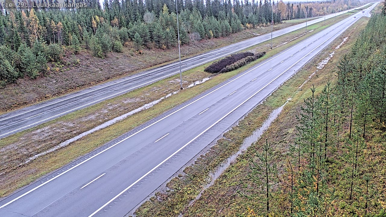 Weather Camera Image Väg 29 Torneå Luukkaankangas, Tornio, Lappi