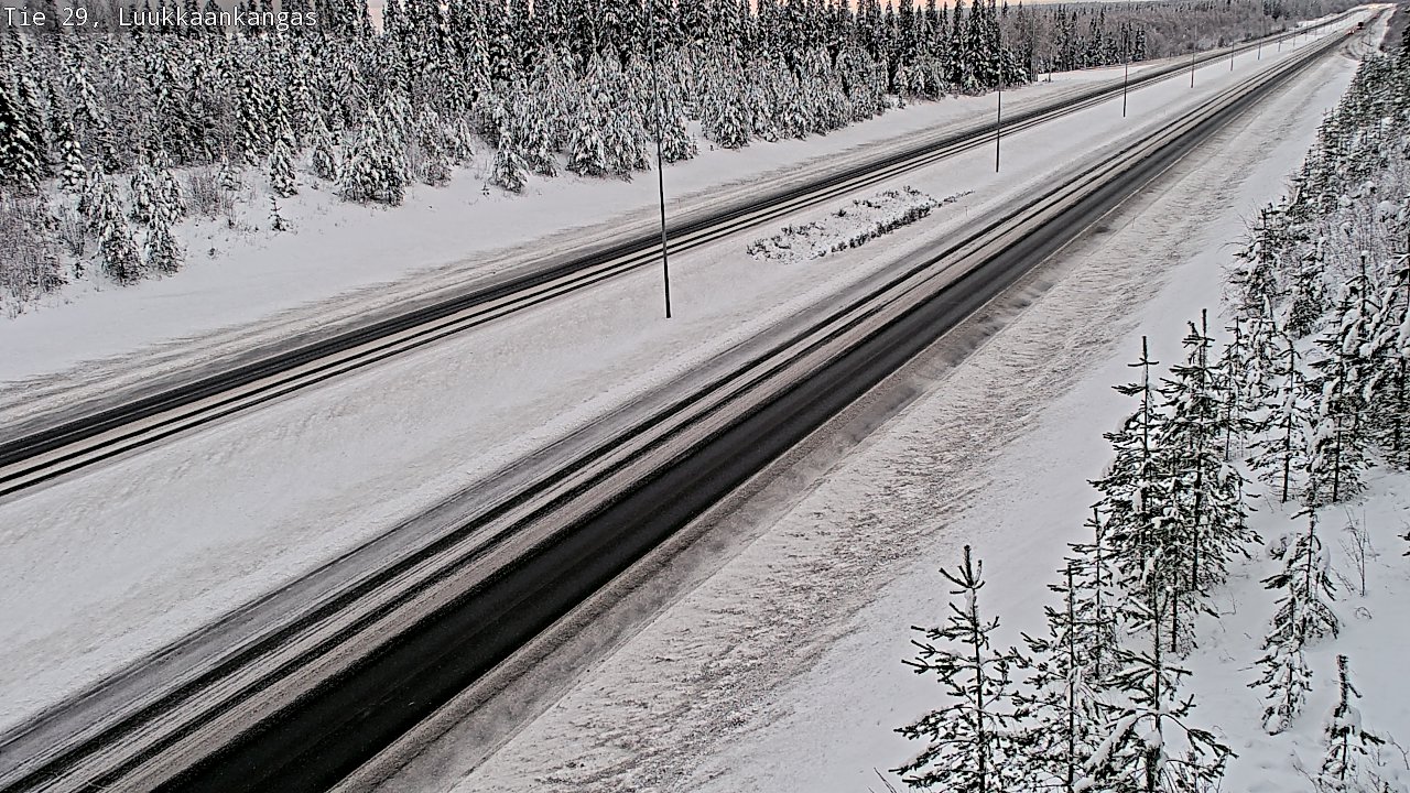 Weather Camera Image Väg 29 Torneå Luukkaankangas, Tornio, Lappi