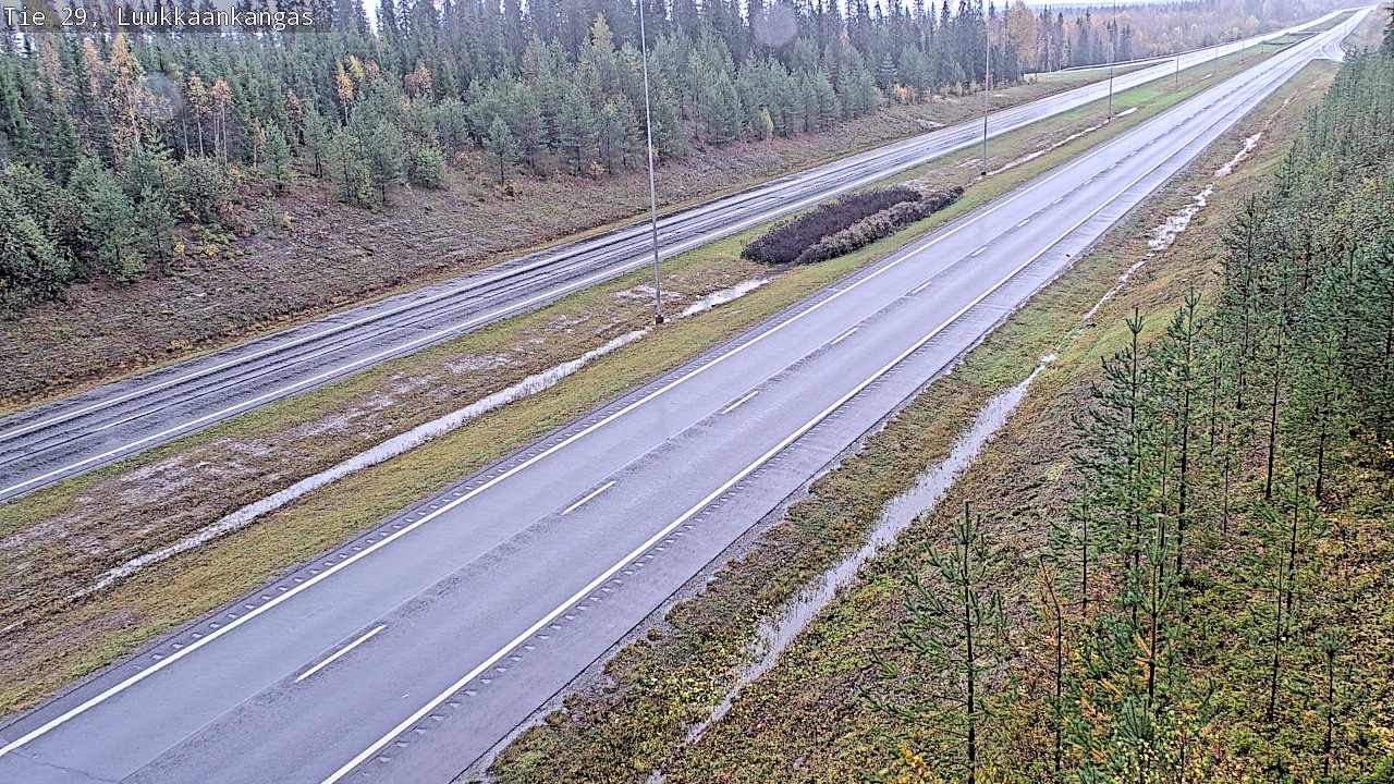 Weather Camera Image Väg 29 Torneå Luukkaankangas, Tornio, Lappi