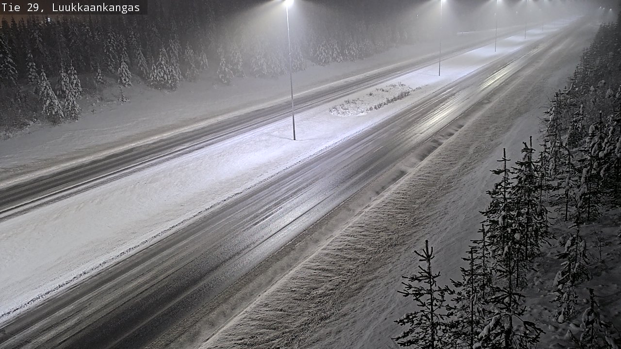 Weather Camera Image Väg 29 Torneå Luukkaankangas, Tornio, Lappi