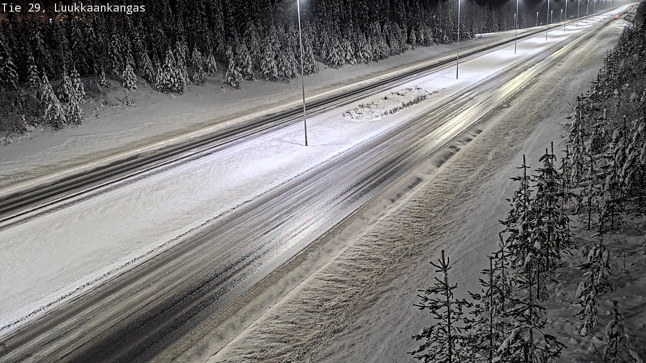 Weather Camera Image Väg 29 Torneå Luukkaankangas, Tornio, Lappi