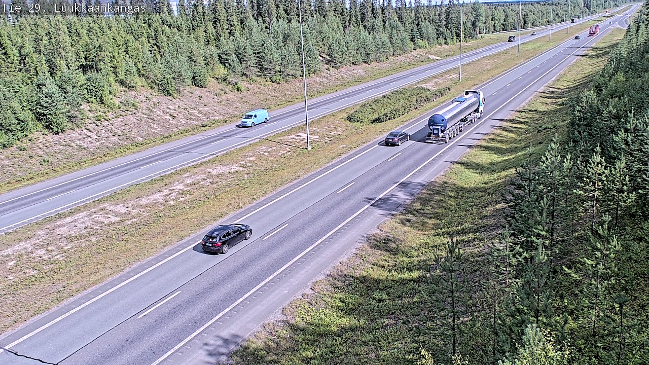 Weather Camera Image Väg 29 Torneå Luukkaankangas, Tornio, Lappi
